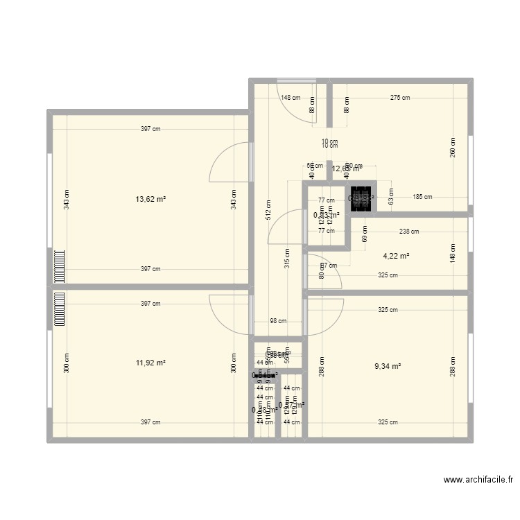 Nouvel appart bonnes mesures. Plan de 0 pièce et 0 m2