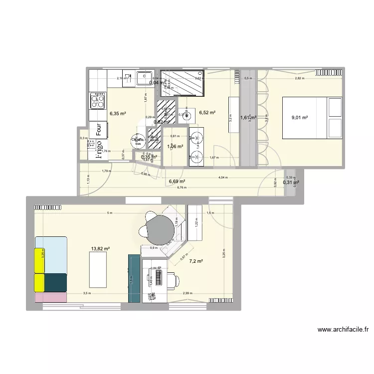 APPART FELIX KB revu. Plan de 