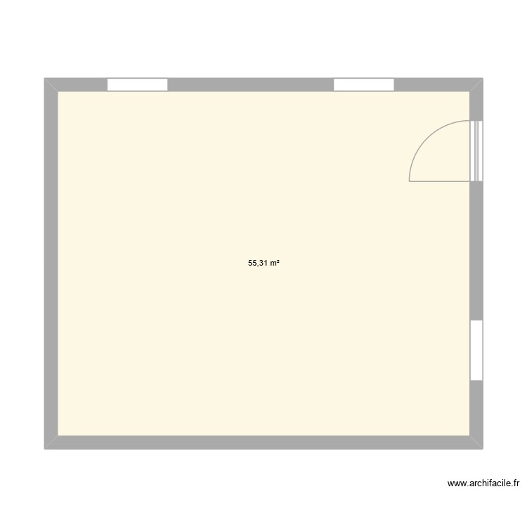 Grange avec extension &agrave; l\'avant. Plan de 0 pièce et 0 m2