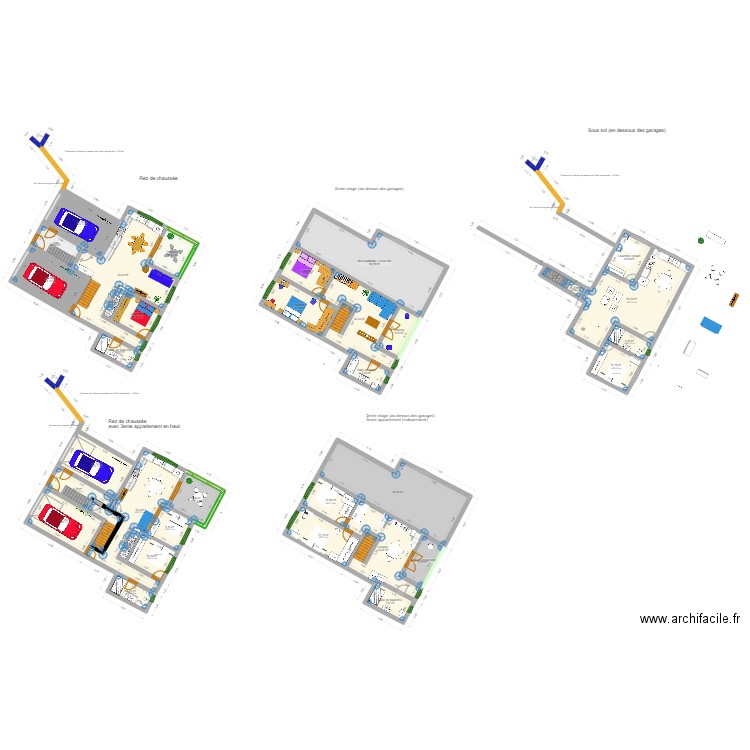 1er etage sur cadastre. Plan de 0 pièce et 0 m2