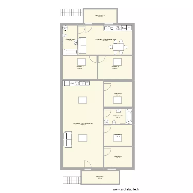 PRANA. Plan de 11  et 139 m²