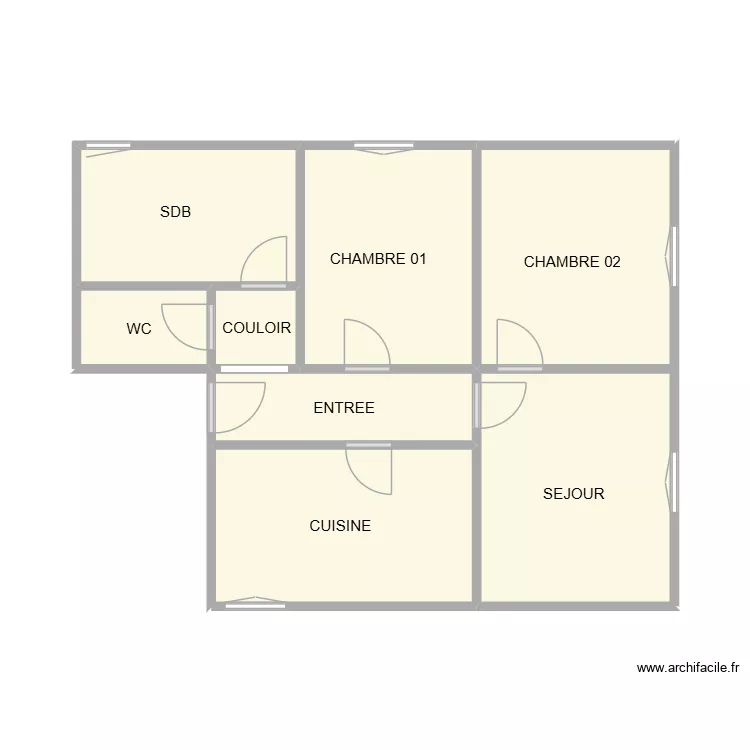 RIFF 1 ER DROITE. Plan de 8 et 39 m² RIFF 1 ER DROITE. Plan de 8 et 39 m²
