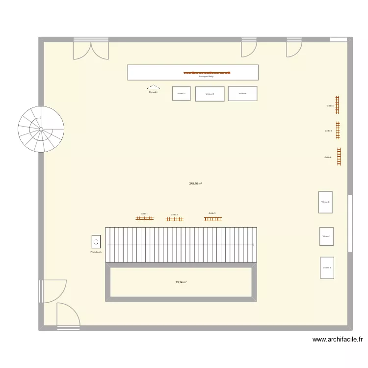 Hall Stras. Plan de 2 et 280 m² Hall Stras. Plan de 2 et 280 m²