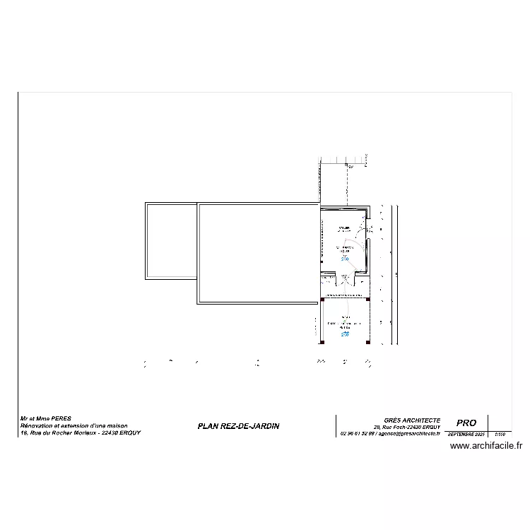 PERES ELEC RDJ. Plan de 