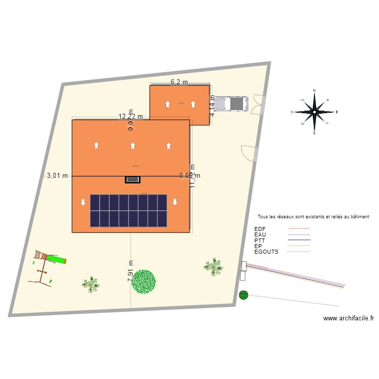 masse2. Plan de 3 pièces et 656 m2