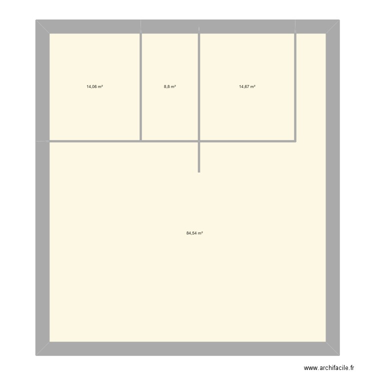 Archereau V3. Plan de 4 pièces et 122 m2