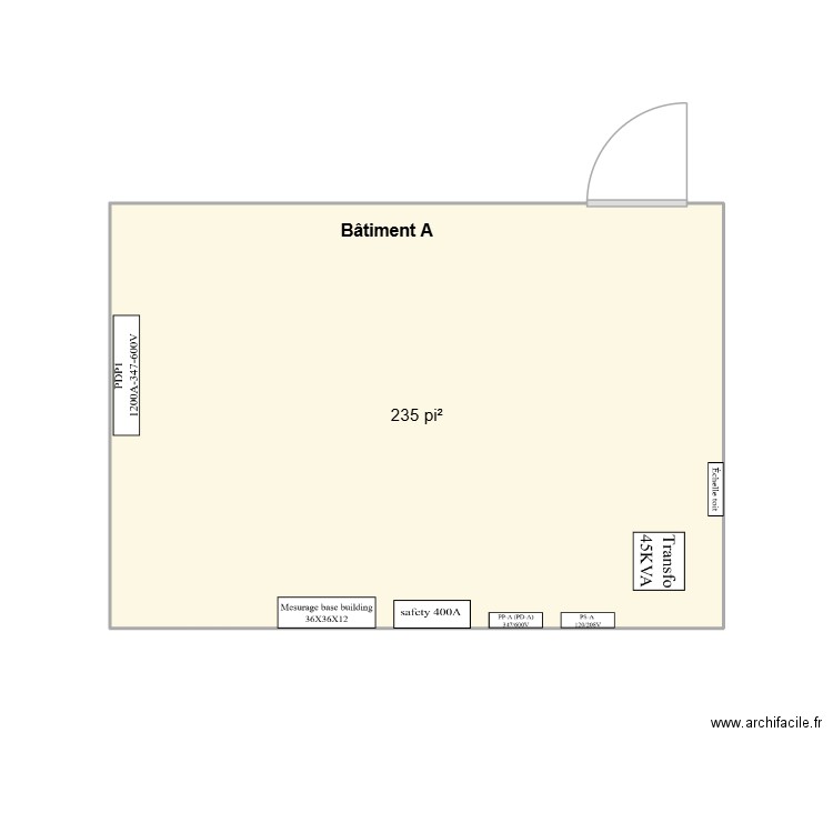 Beauward Bâtiment A. Plan de 1 pièce et 22 m2