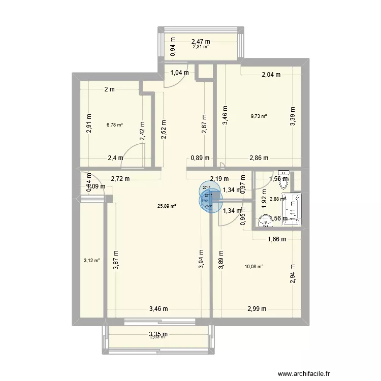 Fran Plan nuevo. Plan de 8 et 63 m² Fran Plan nuevo. Plan de 8 et 63 m²