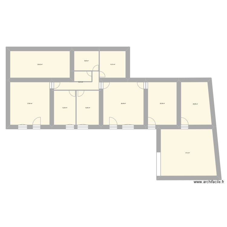 plan Chauveau. Plan de 0 pièce et 0 m2
