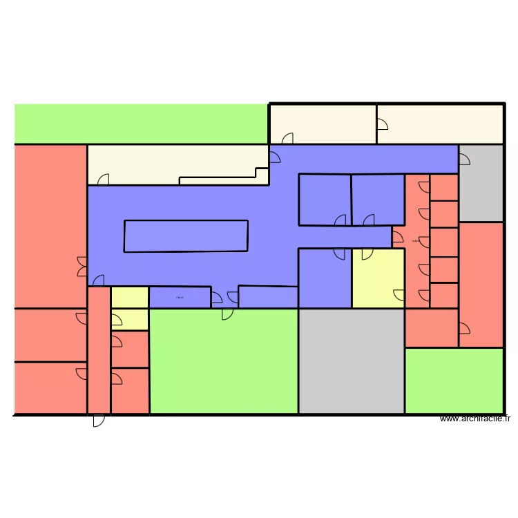 Cuisine centrale Pertuis. Plan de 