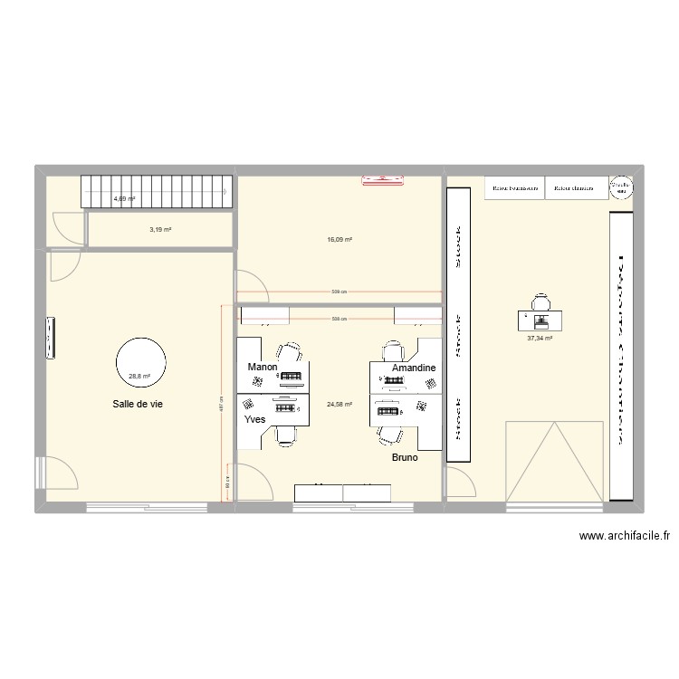 VDIP RDC. Plan de 0 pièce et 0 m2