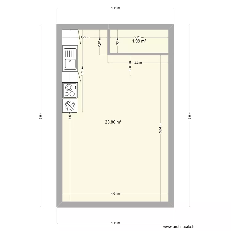 chateau 1. Plan de 2 et 26 m² chateau 1. Plan de 2 et 26 m²