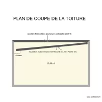 PLAN DE COUPE DE LA TOITURE