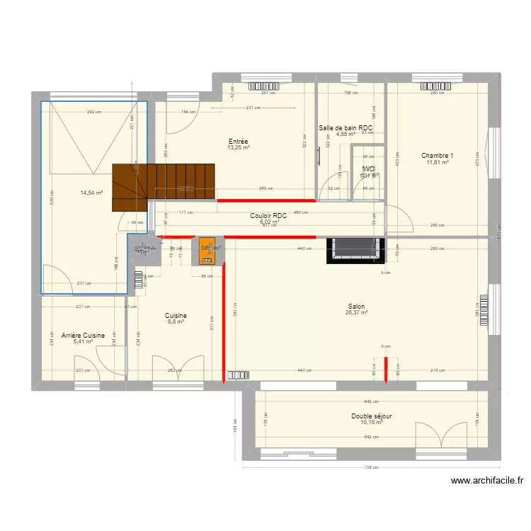 PROJET DE VAUBLANC. Plan de 