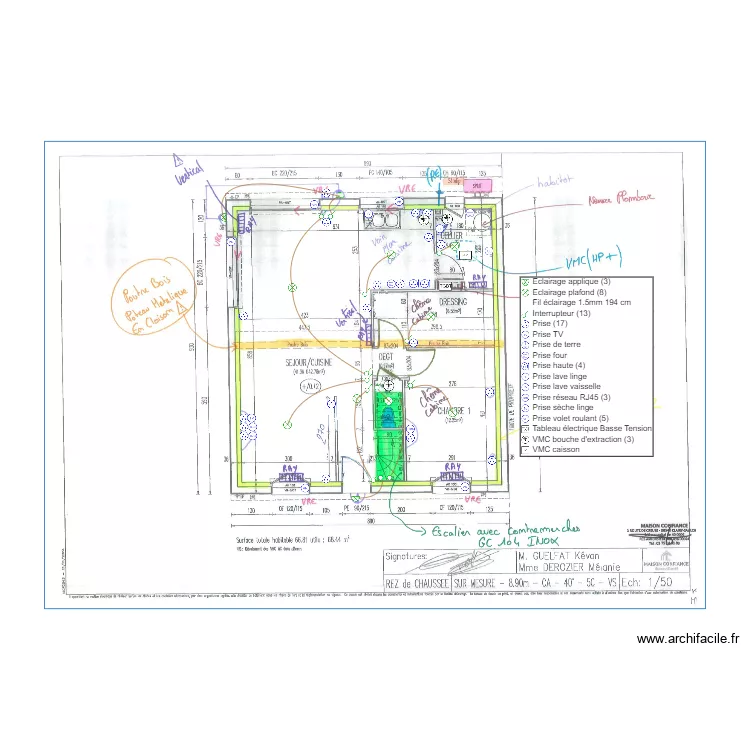 GUELFAT RDC ELEC. Plan de 
