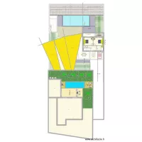 plan secours  etage avec implantation piscine voisin