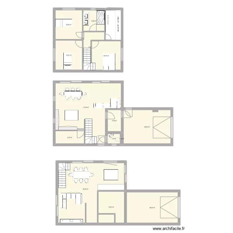. Andréa.. Plan de 14 et 180 m² . Andréa.. Plan de 14 et 180 m²