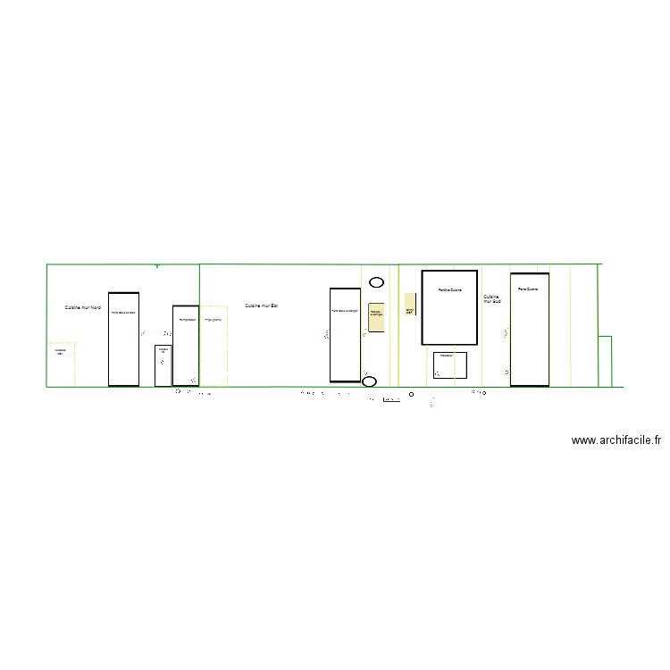 CUISINE-Murs_V6. Plan de 0 pièce et 0 m2