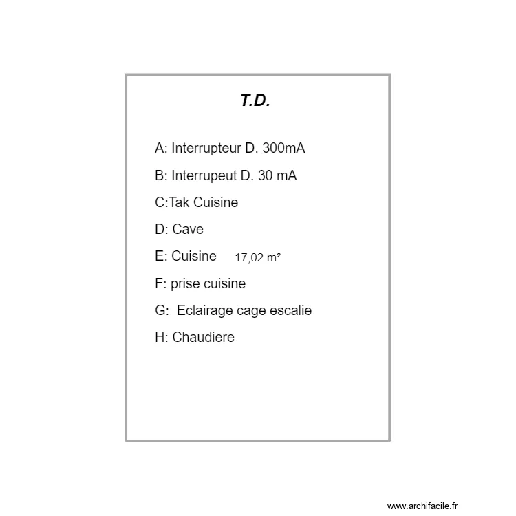 Legende . Plan de Legende . Plan de