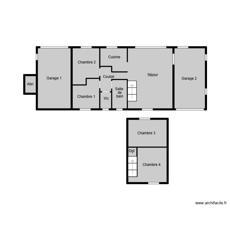 Dorbeau lile dyeu termites. Plan de 0 pièce et 0 m2