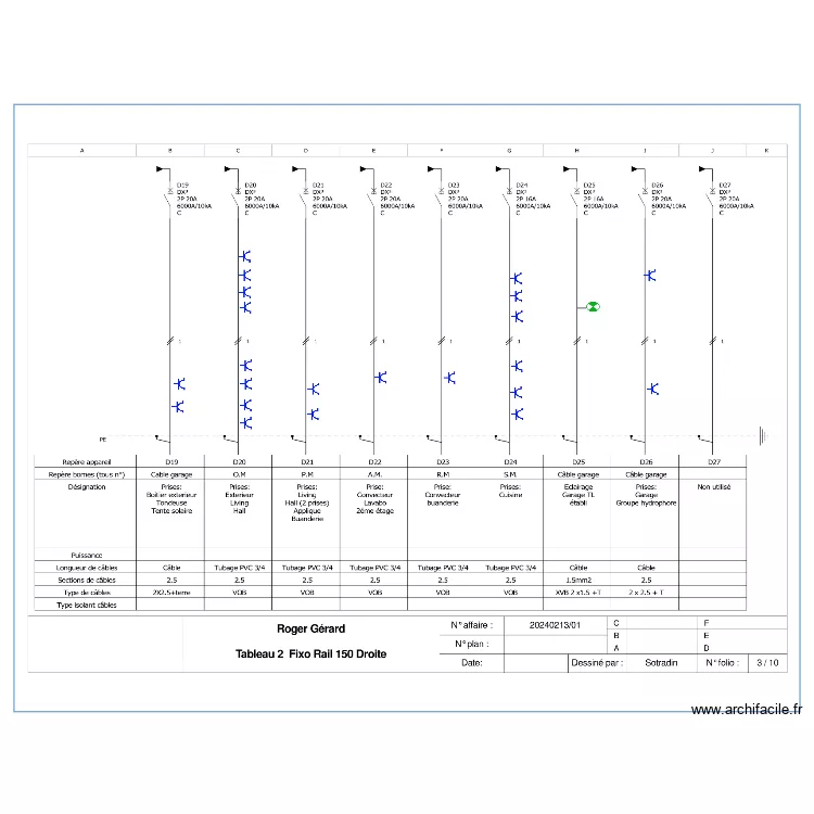 T2 UNIFILAIRE R3. Plan de T2 UNIFILAIRE R3. Plan de