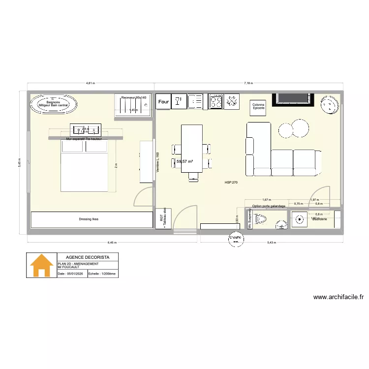 2D_V10_FINAL_PAUL. Plan de 1 et 60 m² 2D_V10_FINAL_PAUL. Plan de 1 et 60 m²