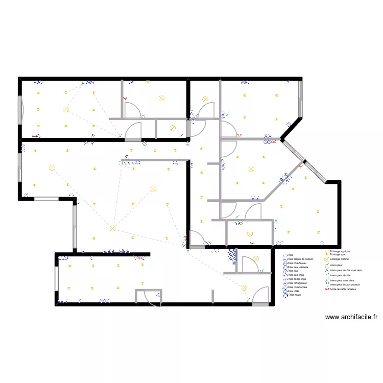 Appartement_5p_135_elec. Plan de 11  et 137 m²