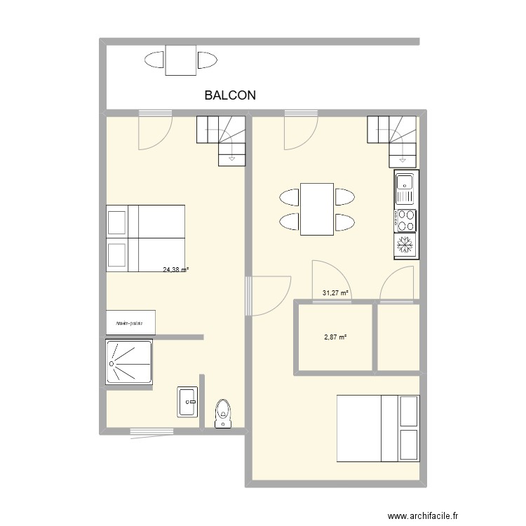 Gite MIRO et VAN GOGH. Plan de 0 pièce et 0 m2