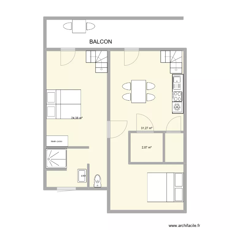 Gite MIRO et VAN GOGH. Plan de 