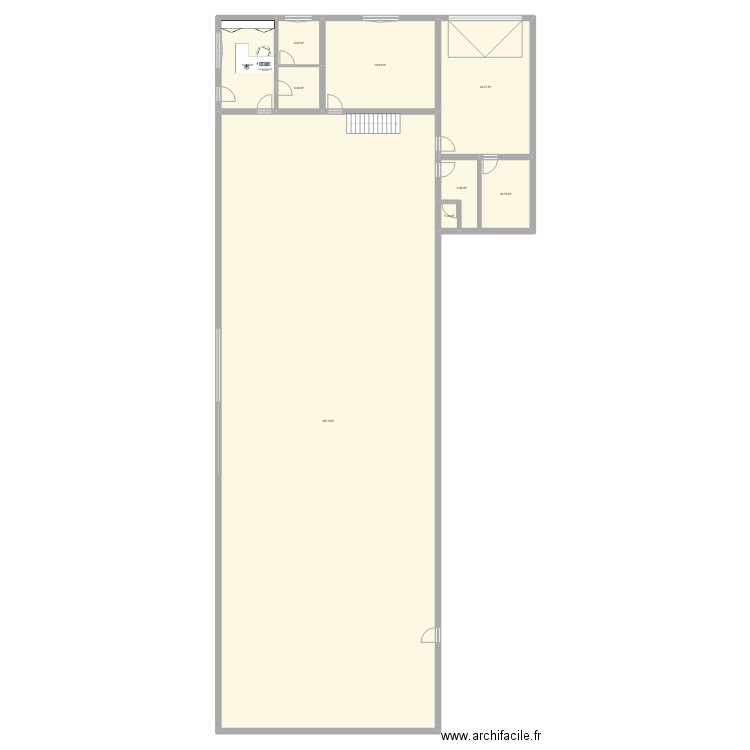 Atelier Menuiserie. Plan de 9 pièces et 494 m2