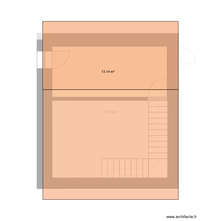 Thil - corps principal. Plan de 