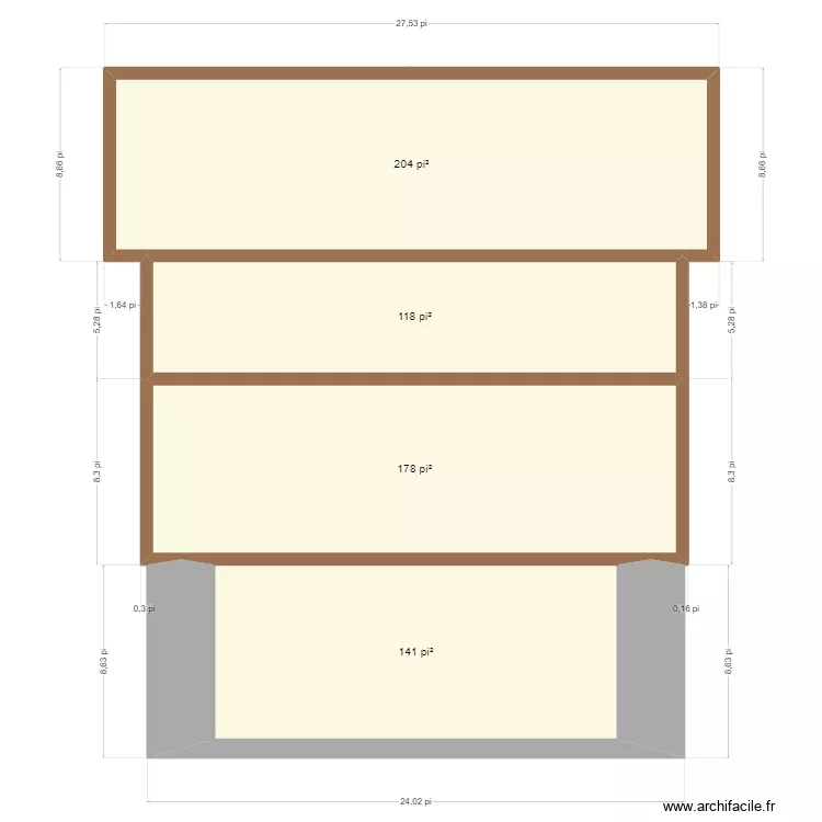 maison steph. Plan de 