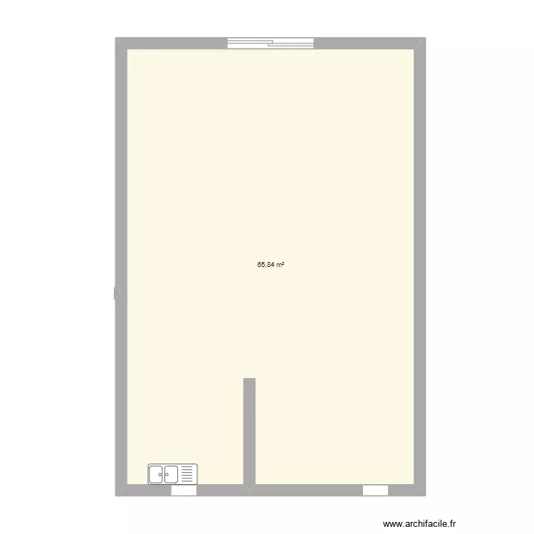 salle de cuisine. Plan de 1 Pièce et 66 m² salle de cuisine. Plan de 1 Pièce et 66 m²