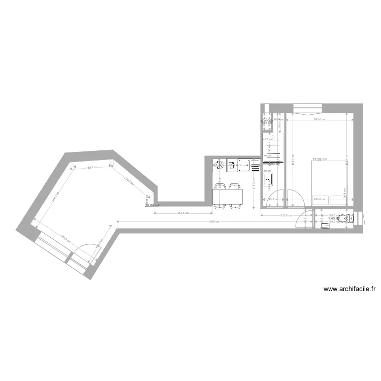 Laveran chambre V1. Plan de Laveran chambre V1. Plan de