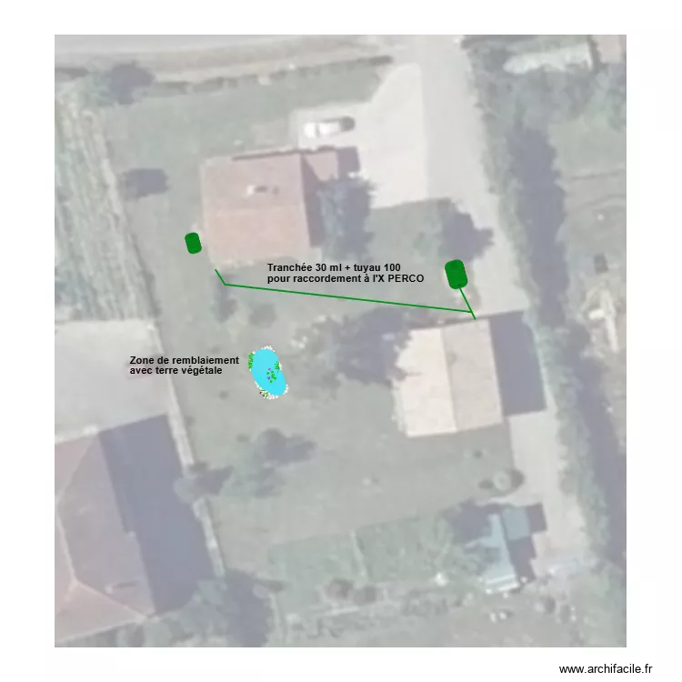 Borie raccordement maison SB XPERCO 2. Plan de Borie raccordement maison SB XPERCO 2. Plan de