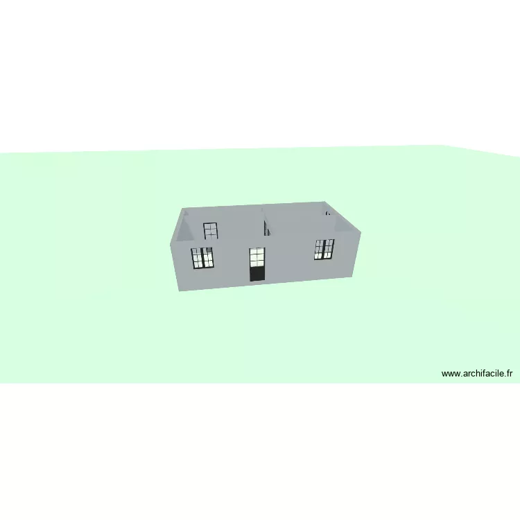 Maison 2. Plan de 4  et 40 m²