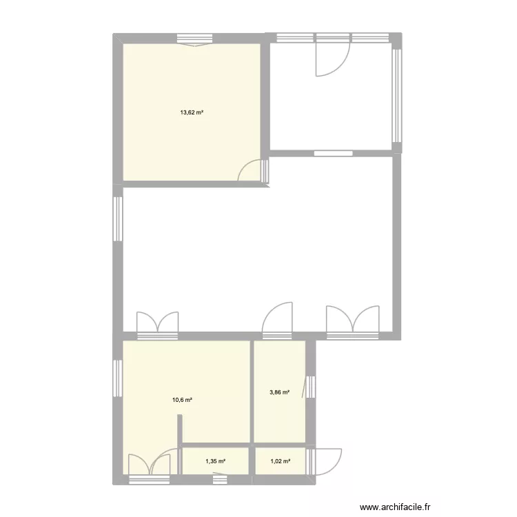 1er jet. Plan de 5 Pièces et 30 m² 1er jet. Plan de 5 Pièces et 30 m²
