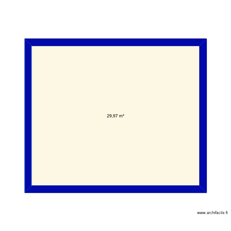 Elisa et Léo. Plan de 1 pièce et 30 m2