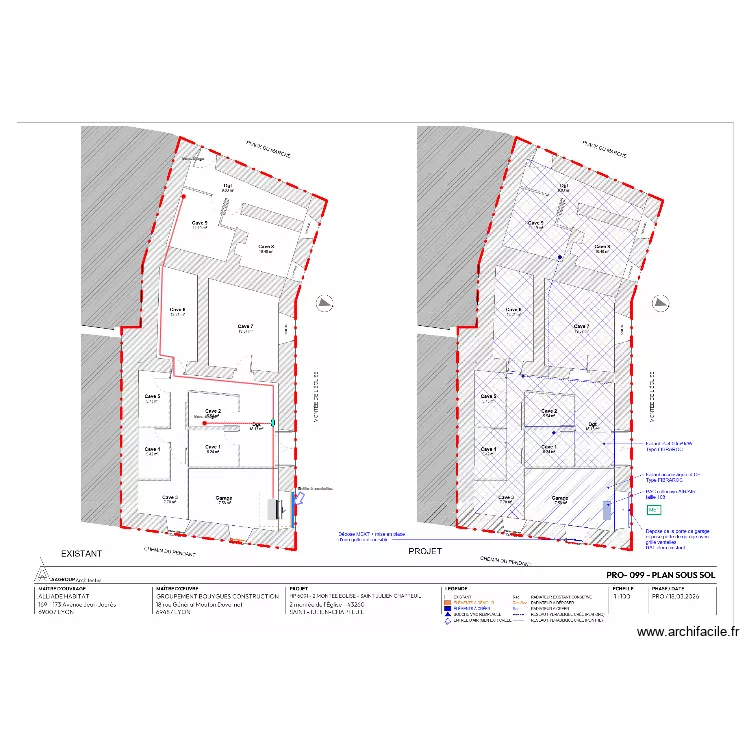 Montée de l'Eglise Sous Sol. Plan de Montée de l'Eglise Sous Sol. Plan de