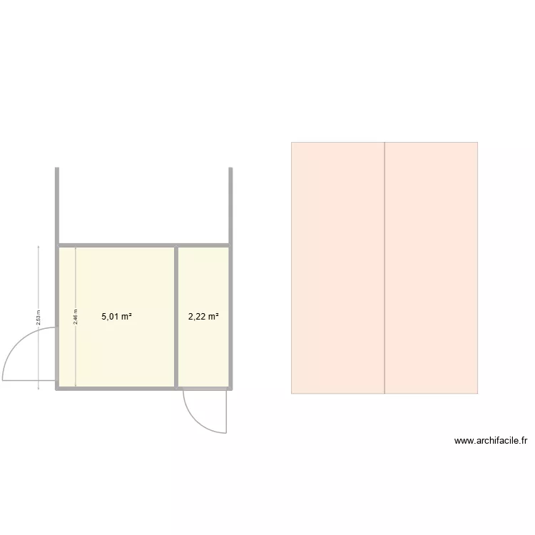 wccity. Plan de 2 et 7 m² wccity. Plan de 2 et 7 m²