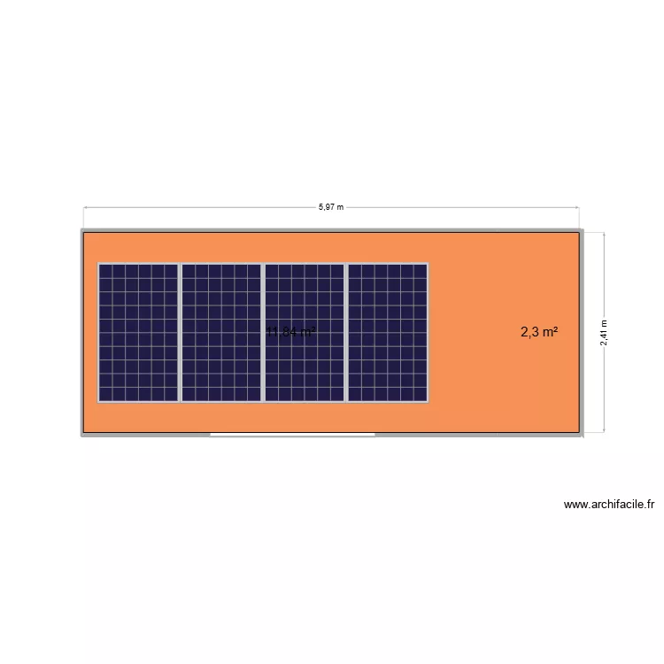 abri. Plan de 2 et 14 m² abri. Plan de 2 et 14 m²