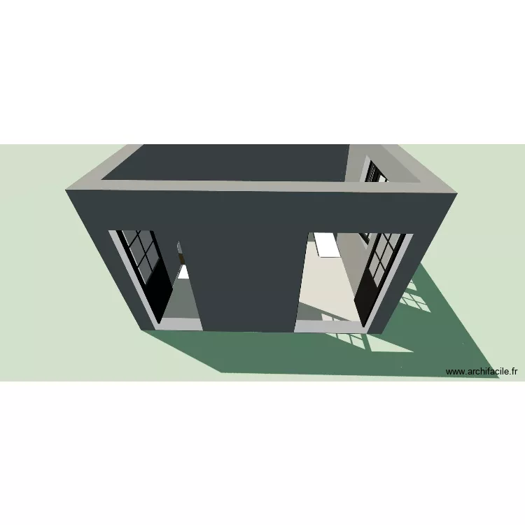 Chambre nous. Plan de 1 Pièce et 11 m²