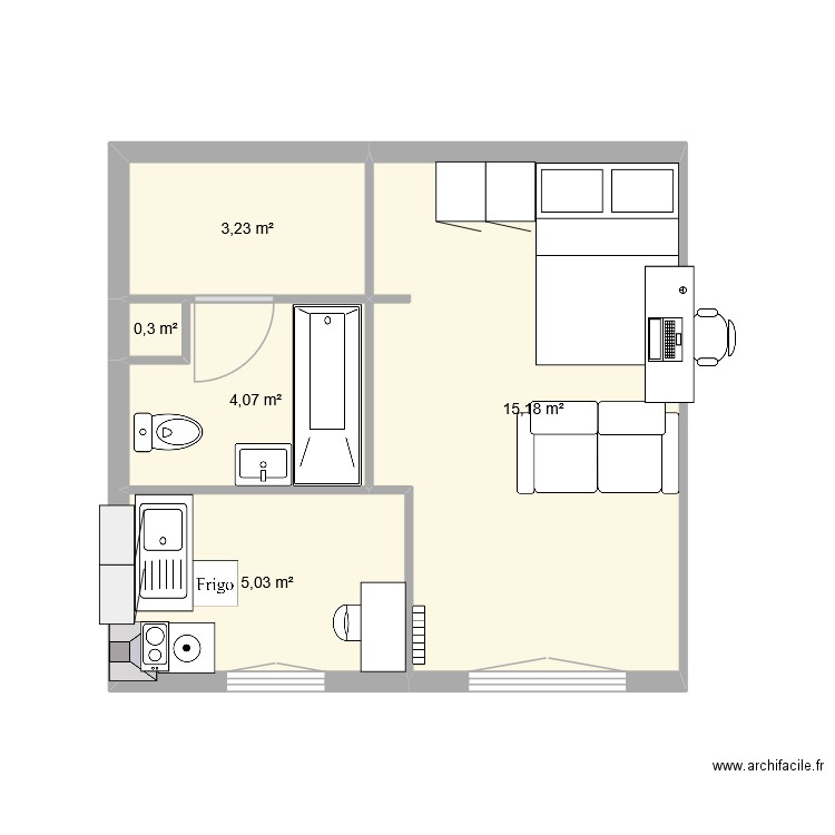 EVRY9 IENA v3. Plan de 5 pièces et 28 m2
