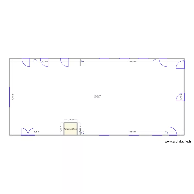 Salle Nielles echelle. Plan de 