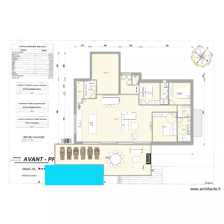 Mougins MM V1 Bis avec garage. Plan de 12  et 222 m²