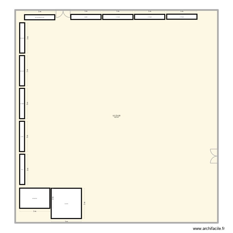 LE CLUB. Plan de 0 pièce et 0 m2 LE CLUB. Plan de 0 pièce et 0 m2