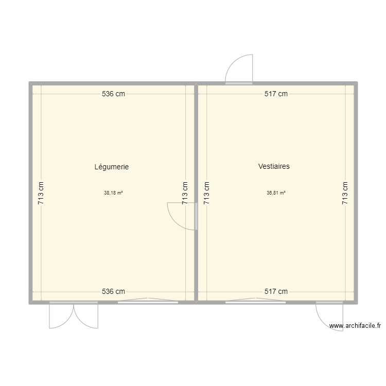 Modulaire centre n°2. Plan de 0 pièce et 0 m2
