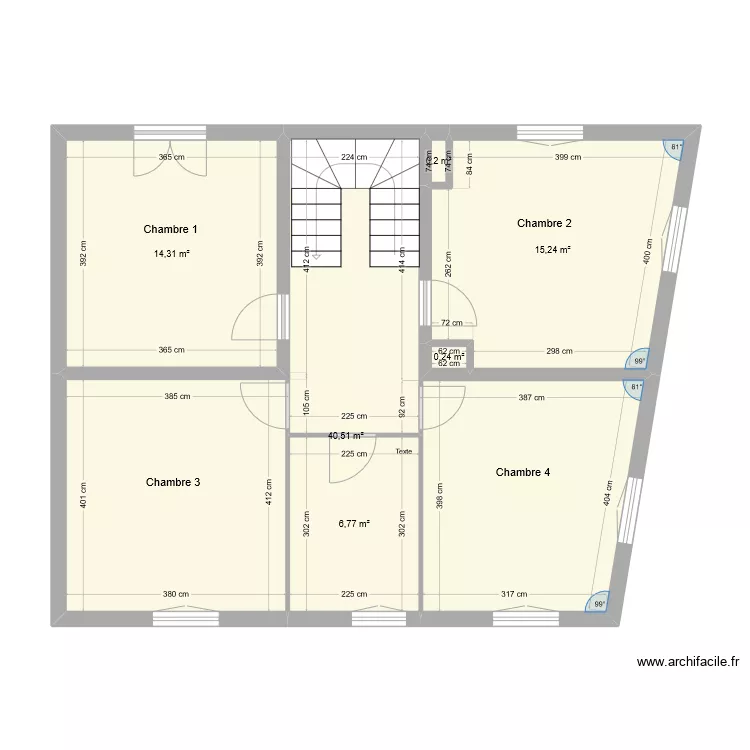 Rouffignac 1étage. Plan de Rouffignac 1étage. Plan de