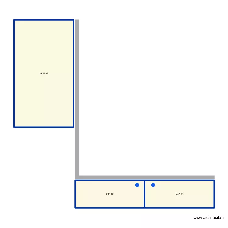 Fena Silvia v2. Plan de 3 Pièces et 52 m²