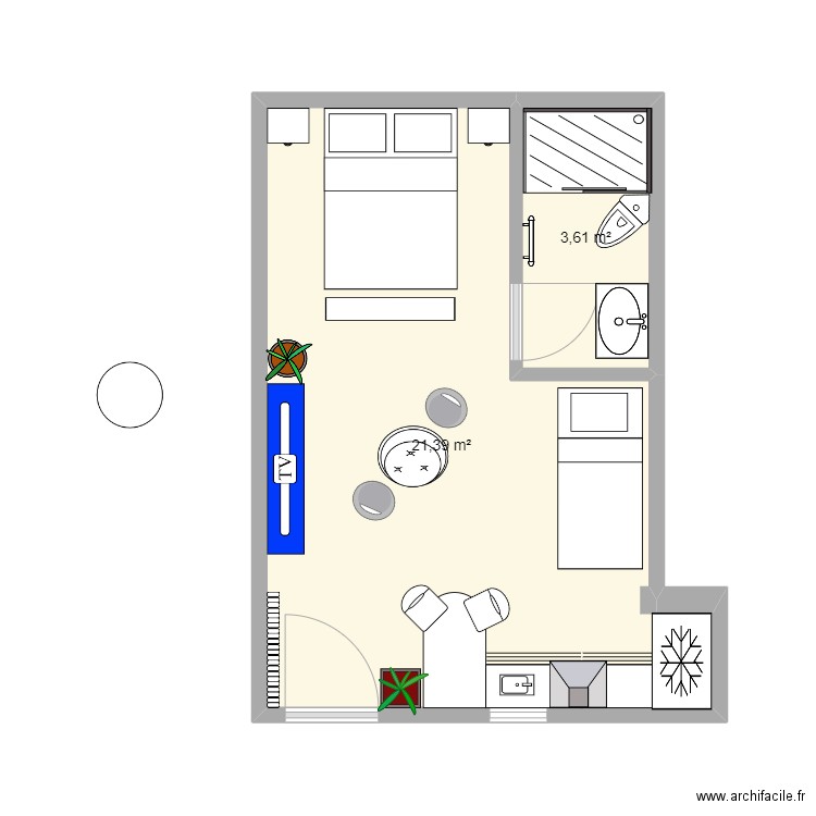 STUDIO BR. Plan de 0 pièce et 0 m2
